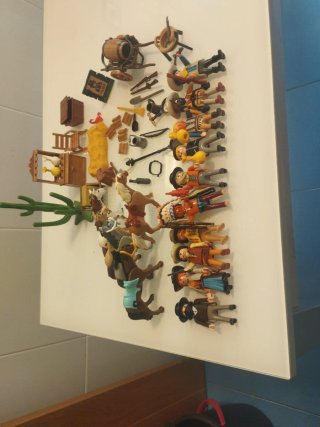 Lote Playmobil Indios y Vaqueros