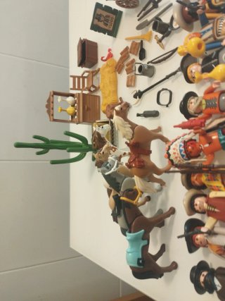 Lote Playmobil Indios y Vaqueros
