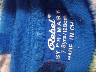 Pijama infantil Rebel azul y multicolor
