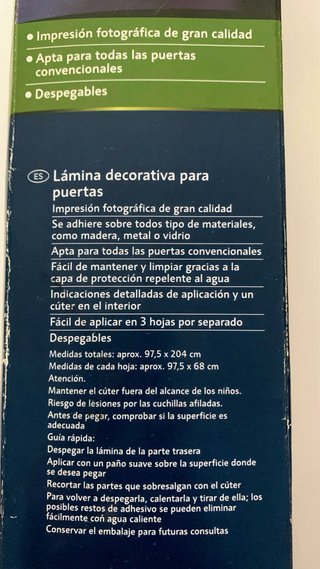 2 Láminas Decorativas para Puertas