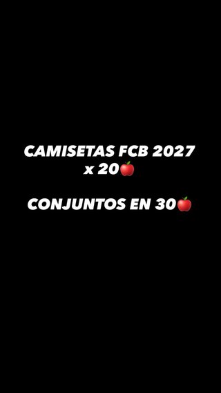 Camisetas FCB 2027 x20