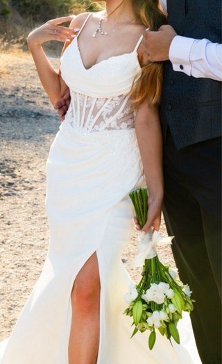 Vestido de Novia Blanco Lujoso