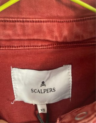 Sobrecamisa Scalpers Roja Talla XS con etiquetas