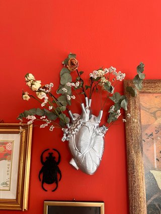 Cuore Decorativo di Design - Scultura 3D Argento