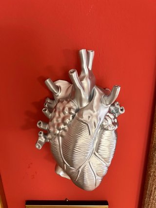 Cuore Decorativo di Design - Scultura 3D Argento