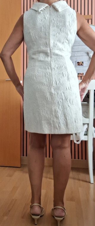 Vestido de fiesta crema