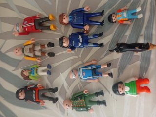 Lote Playmobil Figuras y Perro