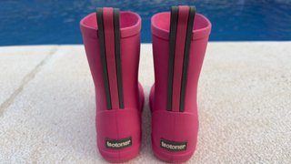 Botas de agua rosas niña
