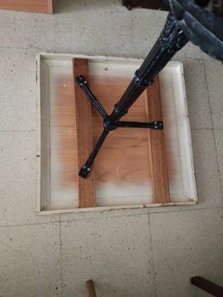 Mesa auxiliar vintage 60x60 cm madera
