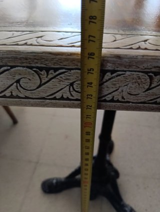Mesa auxiliar vintage 60x60 cm madera