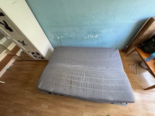 SE REGALA Sofá Cama Gris Tela