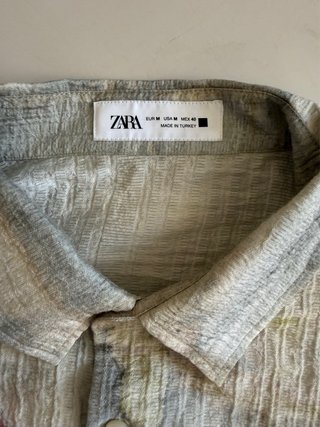 Blusa ZARA manga corta estampada