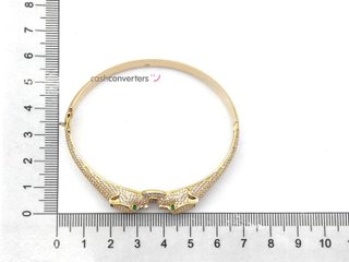 pulsera oro 18k con piedra con circonita