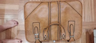 Maletas de piel vintage (Set de 2)