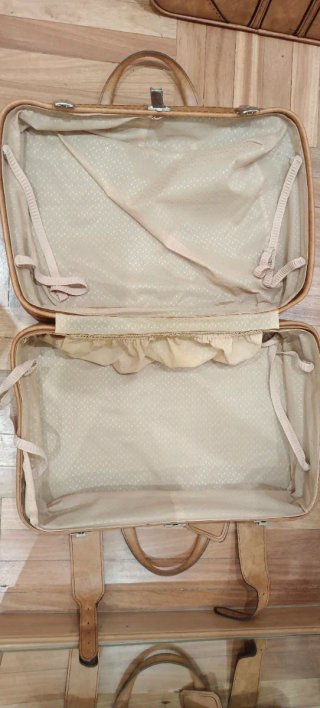 Maletas de piel vintage (Set de 2)