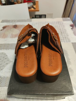 Zoccoli scamosciati Primadonna marroni