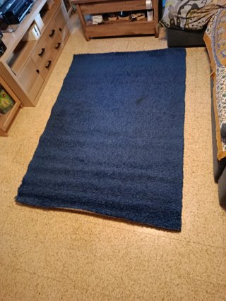 Alfombra de pelo verde