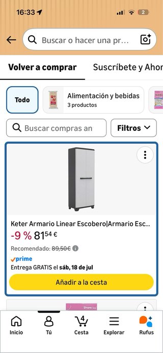 Armario Resina Escobero y Almacenaje