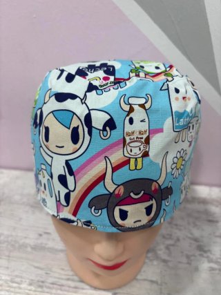 Gorro Quirúrgico Divertido Estampado Vaca