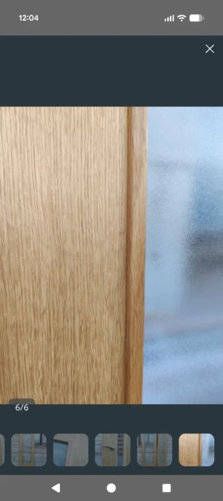 Puerta madera maciza con cristal