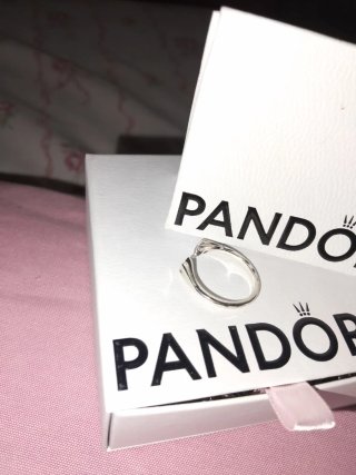 Anillo Pandora Plata Circonita Ajustable