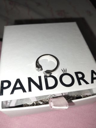 Anillo Pandora Plata Circonita Ajustable
