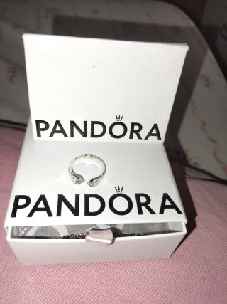 Anillo Pandora Plata Circonita Ajustable