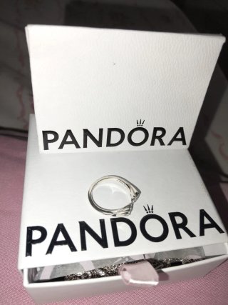 Anillo Pandora Plata Circonita Ajustable