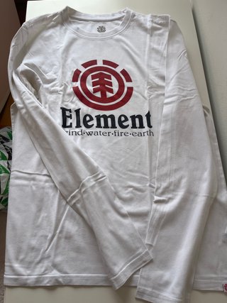 Camiseta Element Manga Larga Blanca