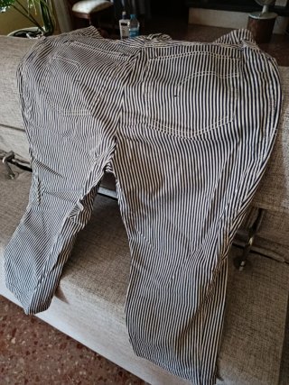 Pantalón Pirata Rayas Algodón Talla L