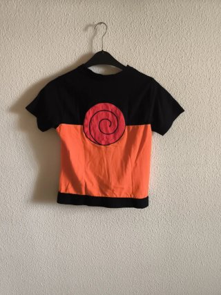 Camiseta Naruto Negra y Naranja