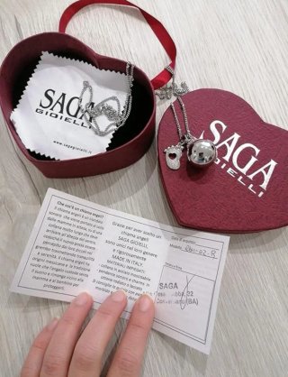 Chiama Angeli Swarovski Argento