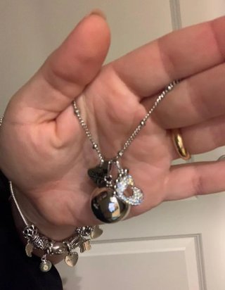 Chiama Angeli Swarovski Argento