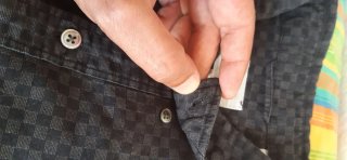 Camicia Levi's a scacchi nera taglia M