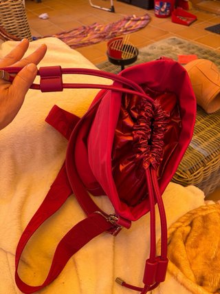 Bolso Rojo Scalpers Original Doble Asa Nuevo