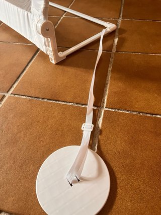 Barrera de cama infantil blanca