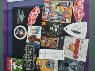 Lote etiquetas ropa dibujos