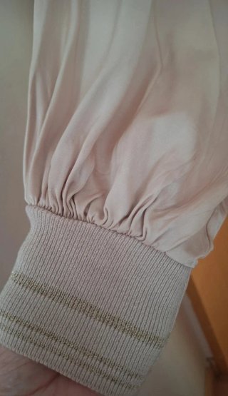 Túnica larga beige talla única