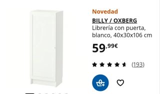Armario Blanco Ikea. Se vende montado y en mano.