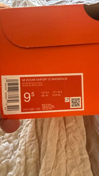 Zapatillas Nike Vapor Magnolia Doradas Blancas