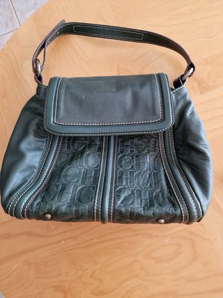 Bolso Carolina Herrera verde botella