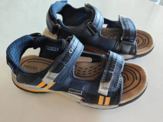 Sandalias Geox Niños Azul y Beige