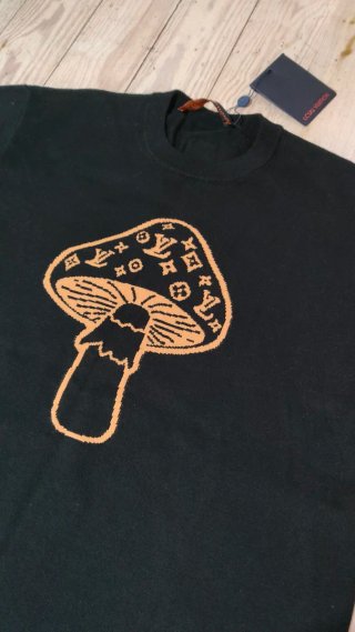 Louis Vuitton Short-Sleeved Intarsia Crewneck