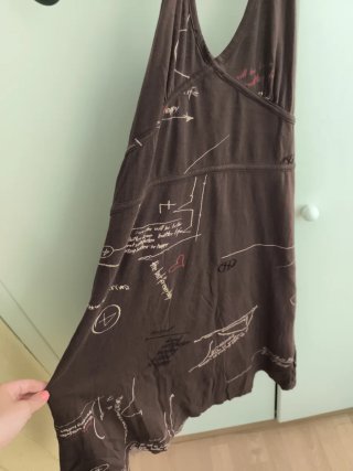 Vestido Desigual Marrón Estampado