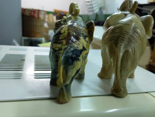 Lote 2 Figuras Elefante Vintage