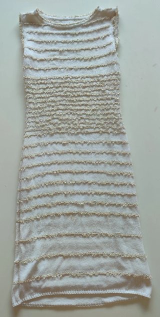 Vestido ESTEVE sitamurt Talla 40 Beige/Blanco