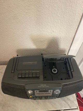 Radio CD Cassette Sony CFD-V21L Vintage Gris