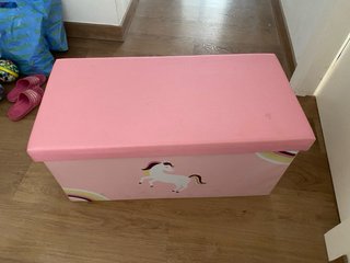 Arcón infantil unicornio rosa