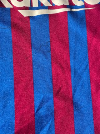 Camiseta FC Barcelona Firmada Xavi Hernández