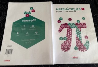 Libro MATEMÀTIQUES 1 , bachillerato Edebe